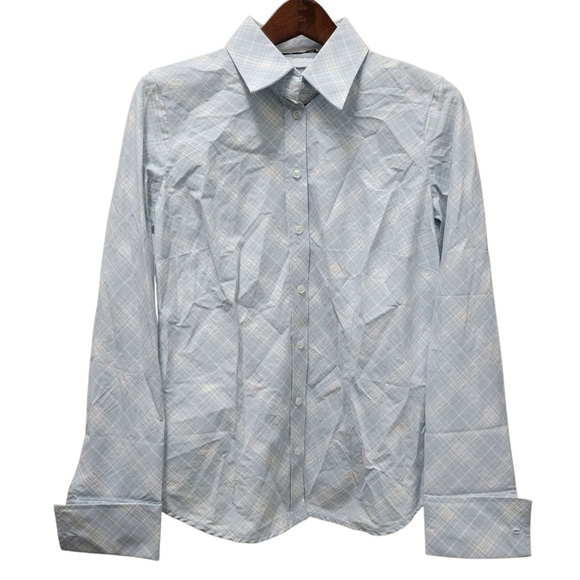 New York & Company Madison Long-Sleeves Stretch Button-Up Shirt Top Medium NWT - Picture 2 of 10